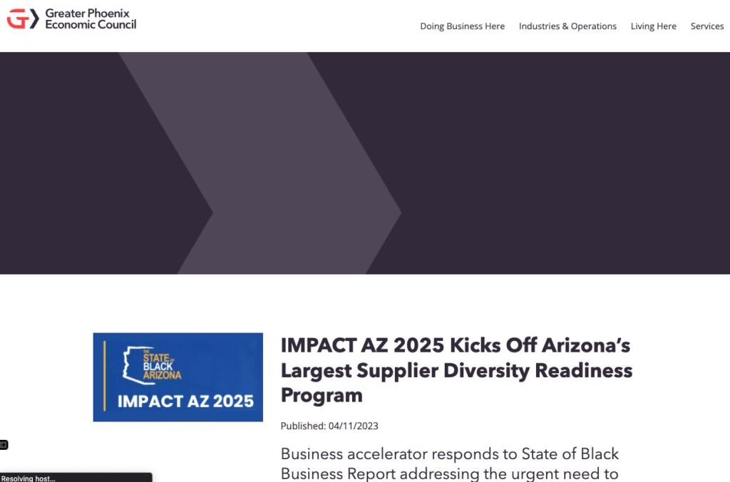 IMPACT AZ 2025 Kicks Off Arizona’s Largest Supplier Diversity Readiness Program